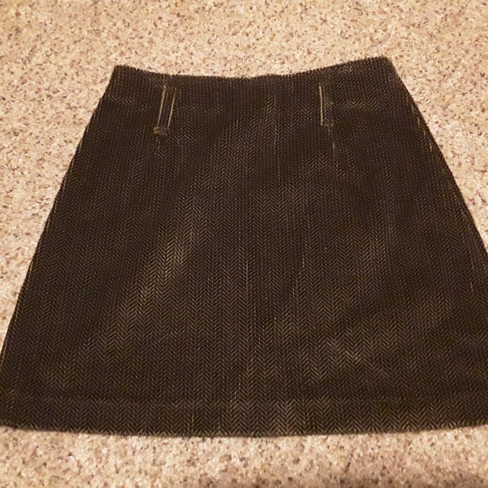 NEW Palmentto's brown herringbone corduroy short skirt: Size 3